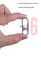 MecArmy CH6 mini titanium carabiner and keyring