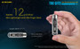 Nitecore TIKI GITD Blue glow in the dark 300 lumen keychain light
