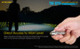 Nitecore TIKI GITD Blue glow in the dark 300 lumen keychain light