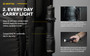 Armytek Dobermann Pro 1500 lumen 368m throw rechargeable LED torch