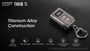 Nitecore TINI2 Ti 500 lumen USB-C rechargeable titanium keychain light