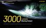 Nitecore P35i Dual beam 3000 Lumen 1615m throw rechargeable LEP & LED torch