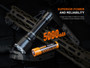 Fenix TK22R Compact 3200 lumen rechargeable tactical torch