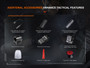 Fenix TK22R Compact 3200 lumen rechargeable tactical torch