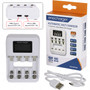 Enecharger NC41800USB Automatic fast charger for AA & AAA NiMH cells
