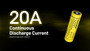 Nitecore NL2160HP Li-Ion 6000mAh rechargeable 21700 battery