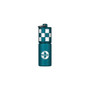 Olight i17 Checkered Flag Limited Edition Rechargeable Keychain Light standing upright, displaying the Olight logo and checkered pattern.