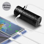 Lumintop DF2 1600 Lumen USB-C Rechargeable Torch with 46800 Battery charging a smartphone via USB-C.