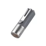 Angled view of the grey RovyVon Aurora A21 1000 Lumens Rechargeable EDC Torch with its pocket clip.