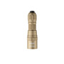 Vertical straight-on view of the tan Weltool W15 Flying Divinity tactical flashlight.