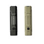 Two Nitecore EDC07 flashlights side-by-side, one dark grey and one tan, showcasing color options.