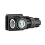 Wuben H1 LED flashlight attached to its versatile clip mount, ideal for attaching to gear.
