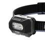 Nuben headlamp from a front-right angle, showing three smaller LED lights and one main LED.