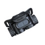 Top-down view of Fenix HM65R V2.0 headlamp showing dual control buttons and Fenix logo.