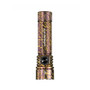 Acebeam E75 Titanium - Limited Edition Compact USB-C Rechargeable LED Torch in a purple and gold tiger stripe pattern.