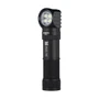 Acebeam H18 flashlight detached from the headband, standing upright, showing the LEDs and textured body.