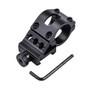 Weltool flashlight mount with Picatinny rail attachment and included Allen key, shown from a top-down angle.