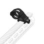 Weltool flashlight mount rendered attached to a Picatinny rail system, illustrating its in-use configuration.