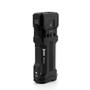 Wuben X1 Pro flashlight standing upright, side view, highlighting the control panel and charging port.