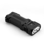 Wuben X1 Pro flashlight from a top-down angle, showcasing the dual LED head and top control buttons.