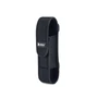Wuben AS5 flashlight nylon pouch holder, 5.5x1.2 inch, black, front angle view with logo.