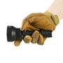 AceBeam L19 2.0 - 1km+ Throw Spotlight with White or Green LED held horizontally in a gloved hand.