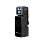 Olight Oclip 2 Pro Premium 530lm 125m Clip Light with Charging Dock in black, docked and showing its display.