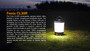 Fenix CL30R 650 lumen rechargeable camping lantern