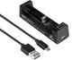 XTAR MC1 Plus Single-Bay Portable Li-ion Battery Charger with Micro USB Cable
