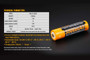 Fenix ARB-L18 3500U USB Rechargeable 18650 Lithium-ion Battery
