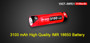 Klarus IMR 3100mAh protected 18650 lithium ion battery