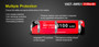 Klarus IMR 3100mAh protected 18650 lithium ion battery