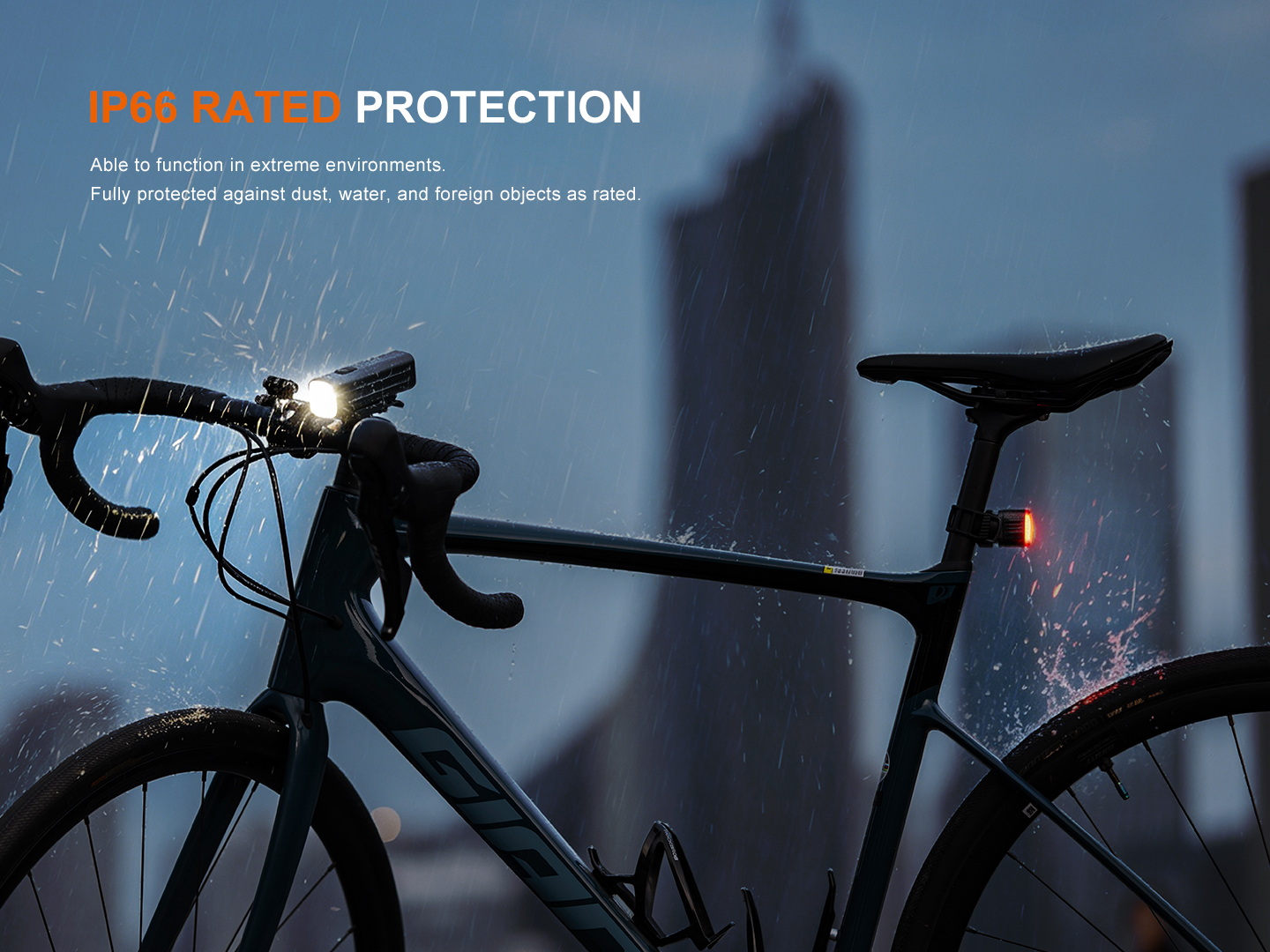 Fenix BC28R 2500 Lumen Smart Head & Tail Bike Light Set