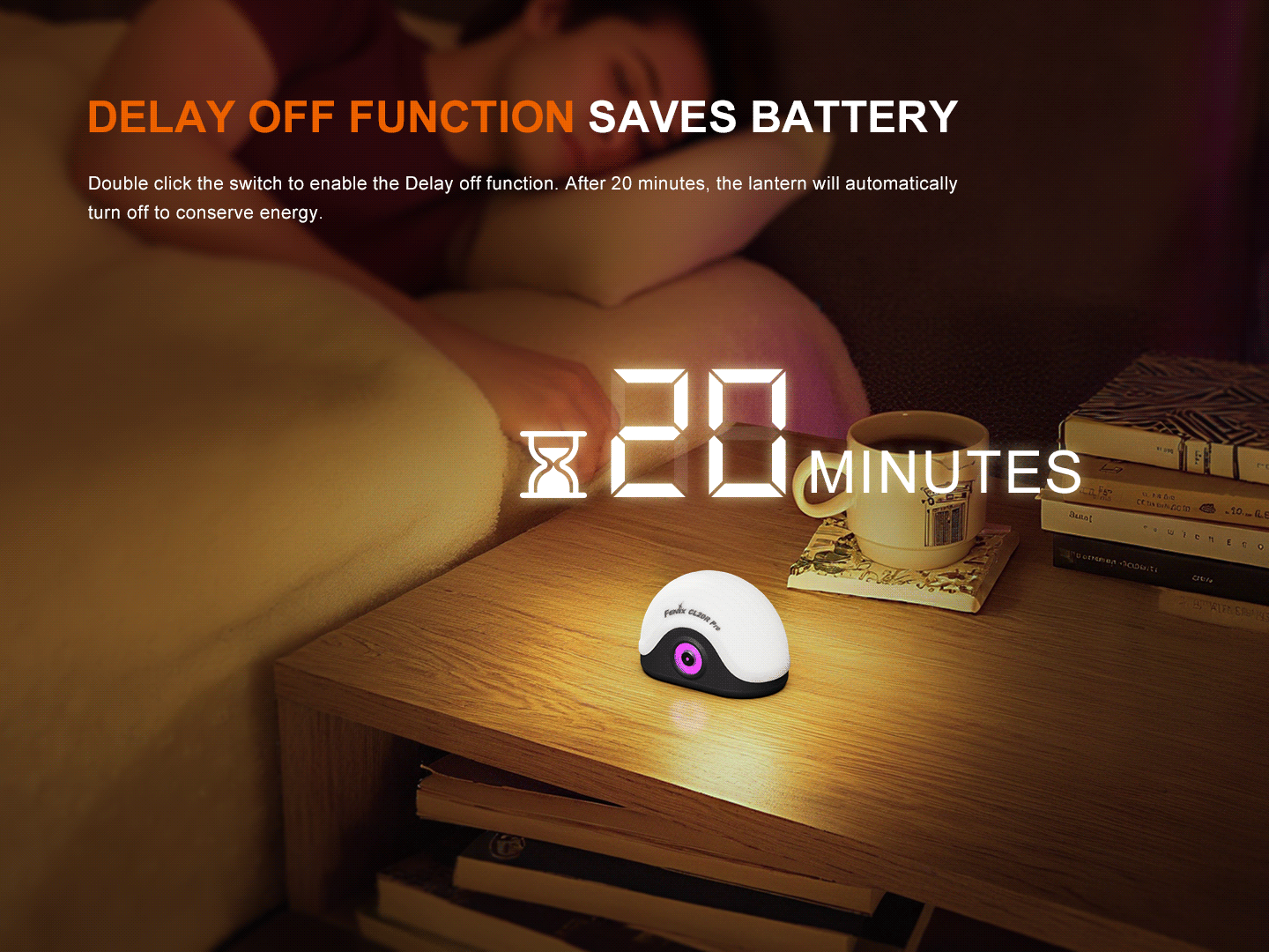 Fenix CL20R Pro timer turn off