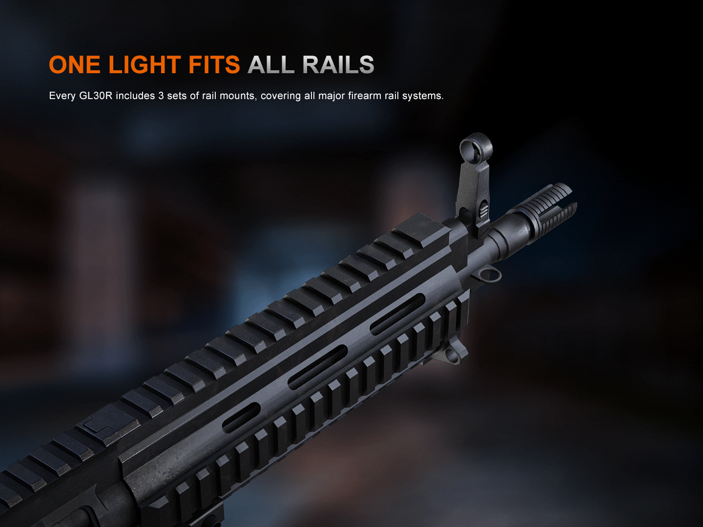 Fenix GL30R 800 Lumen Rail Mount Lighting System