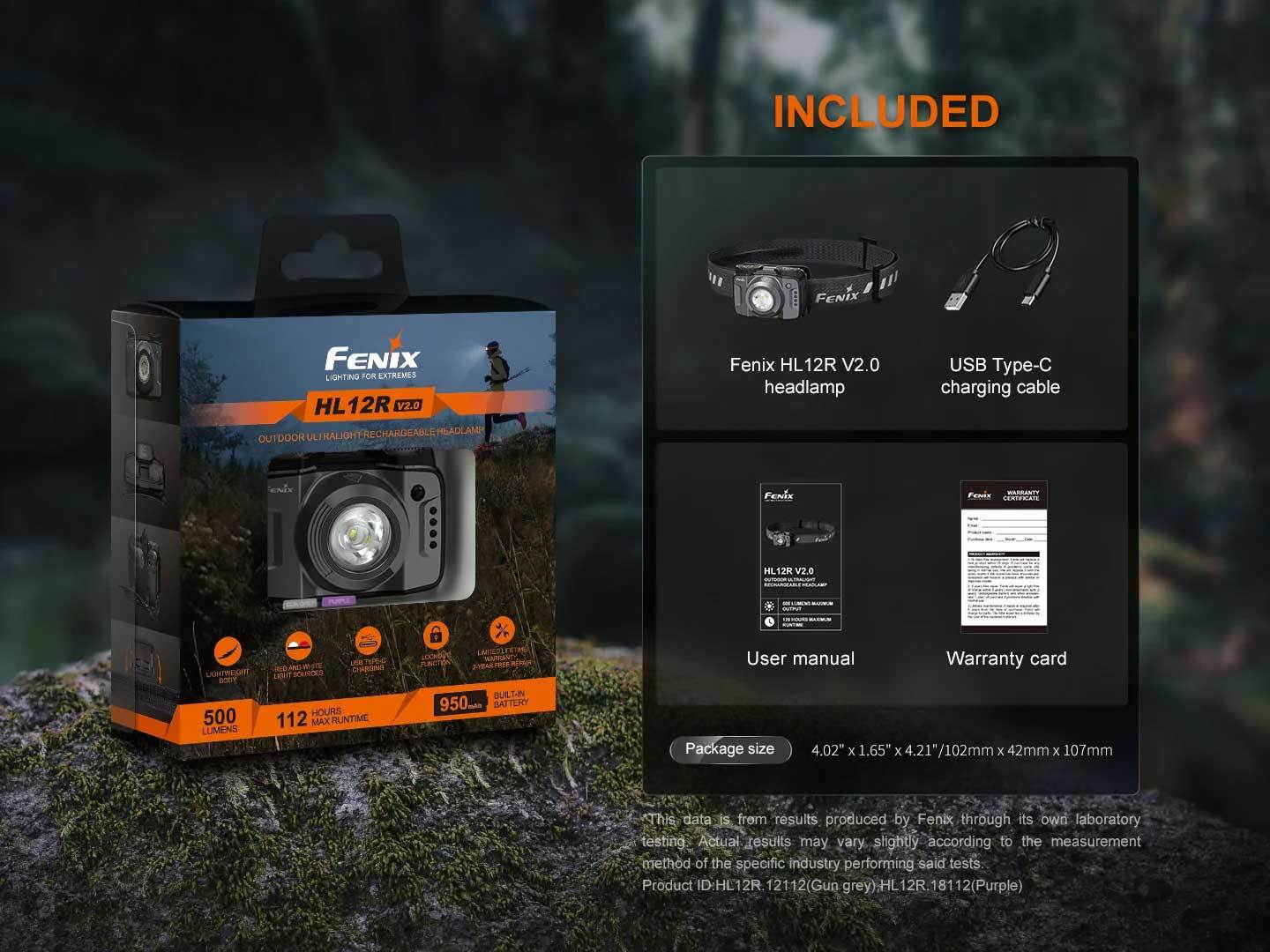 Fenix HL12R V2 Headlamp