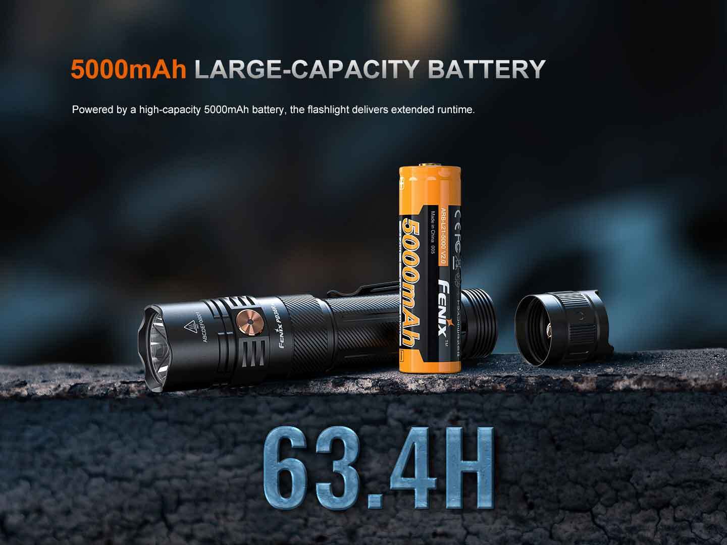 Fenix PD36R ACE 3000 Lumen USB-C Rechargeable Tactical Torch