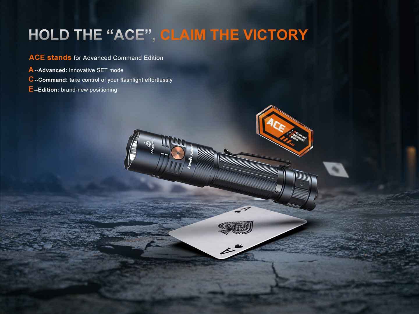 Fenix PD36R ACE 3000 Lumen USB-C Rechargeable Tactical Torch