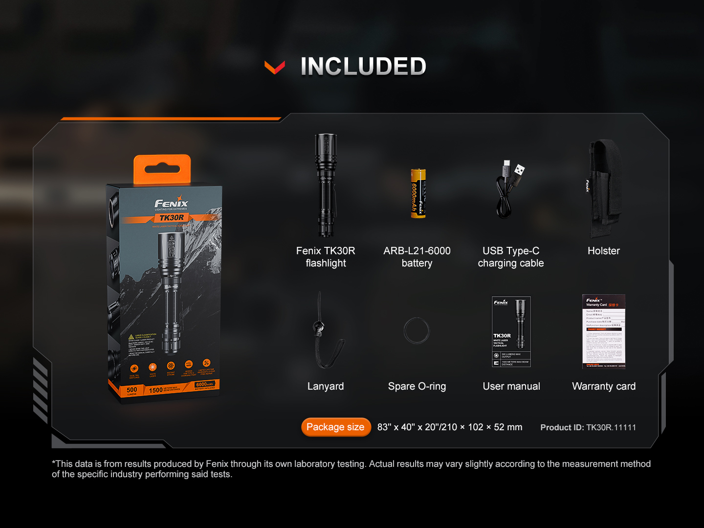Fenix TK30R LEP torch