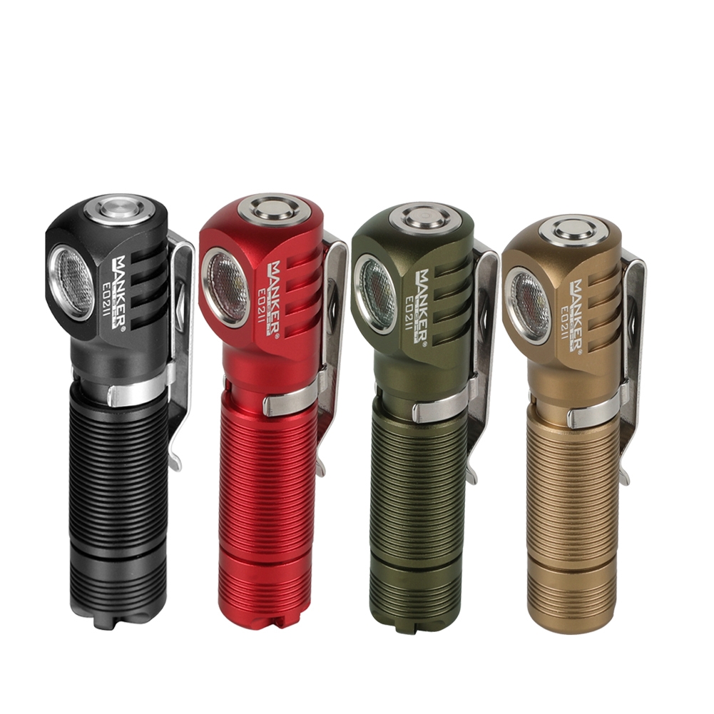 Manker E02 II lightweight 420 lumen right angle EDC torch