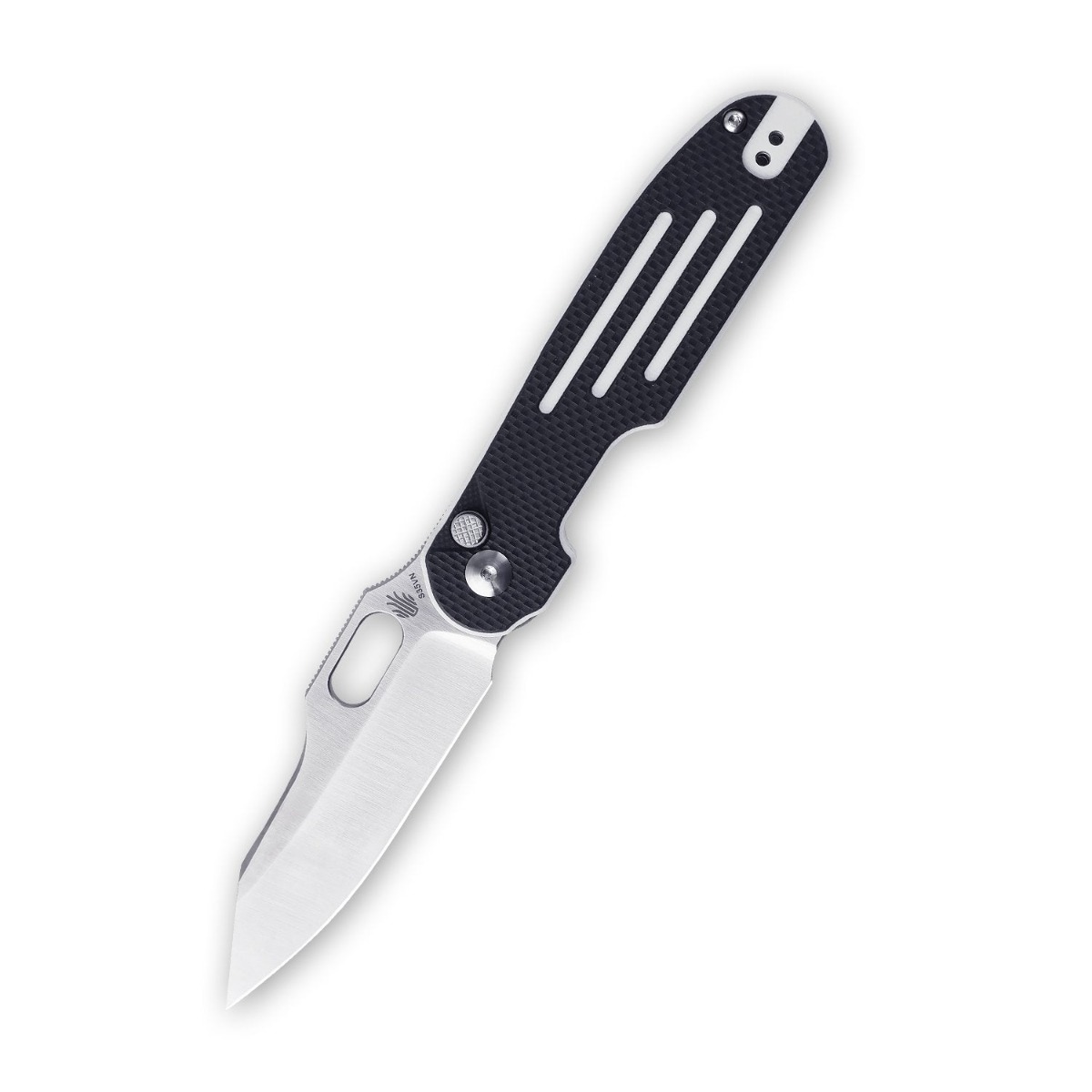 Kizer Ki4562A2 Cormorant Button Lock G10 Black and White 3.25"