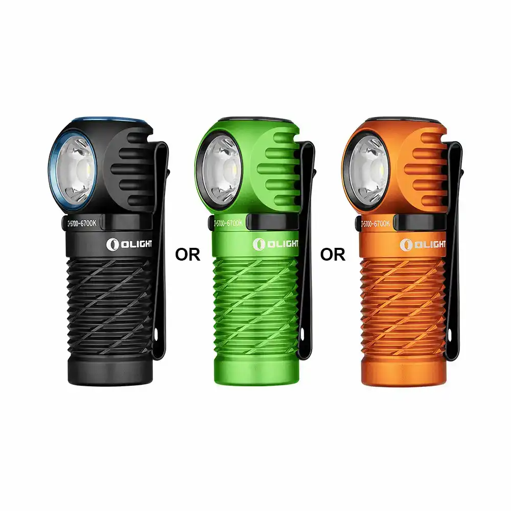 Olight Perun 2 Mini 1100 lumen right-angle torch and headlamp