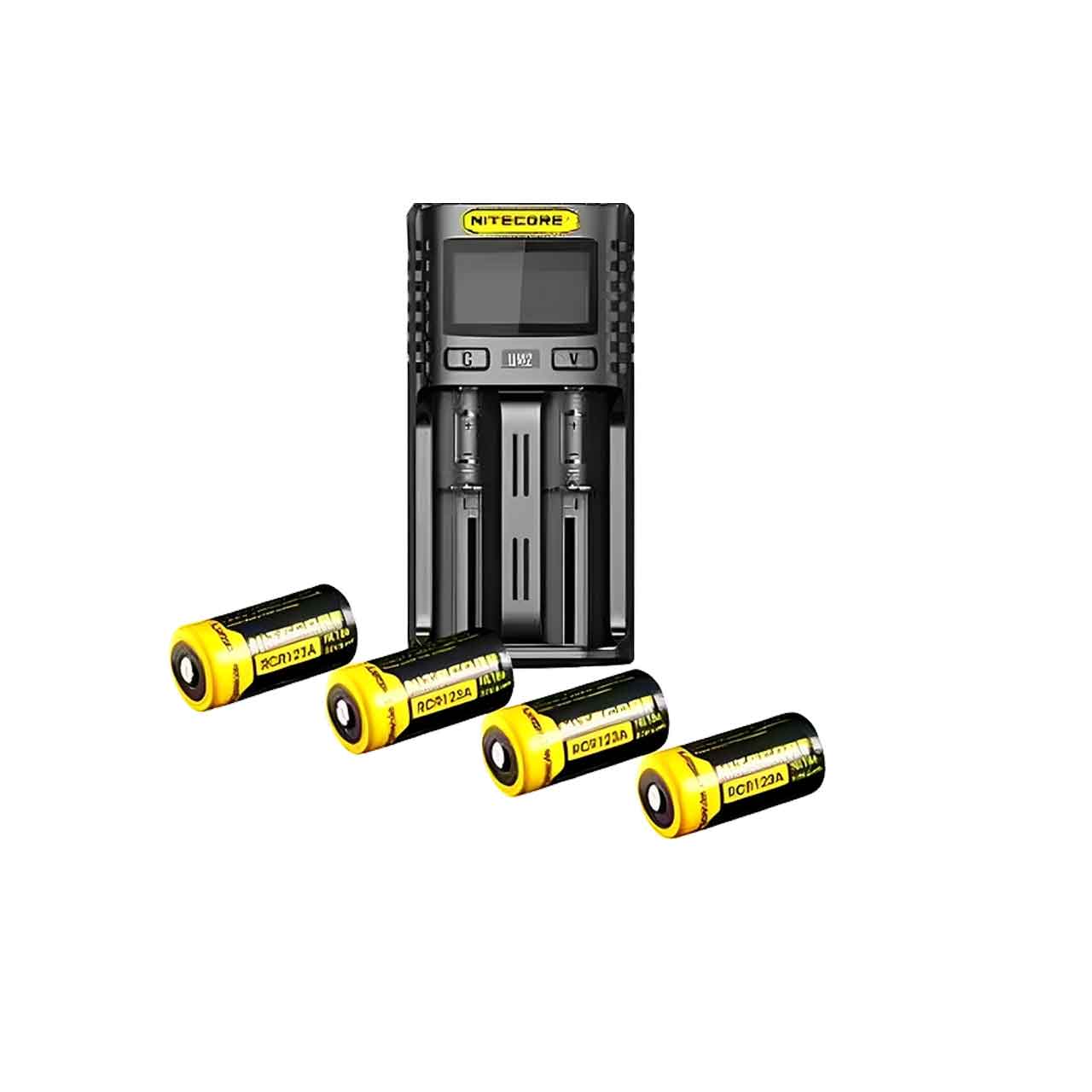 Nitecore UM2 Charger + 4x NL166 Batteries Combo