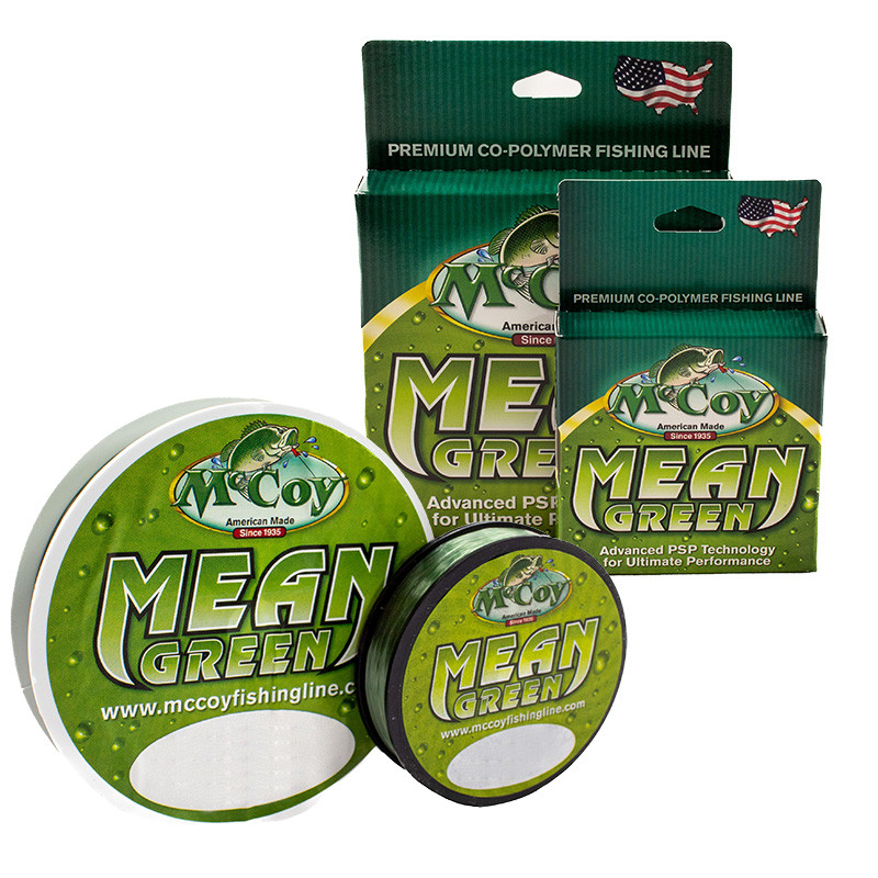 McCoy Mean Green Premium CoPolymer Monofilament Fishing Line