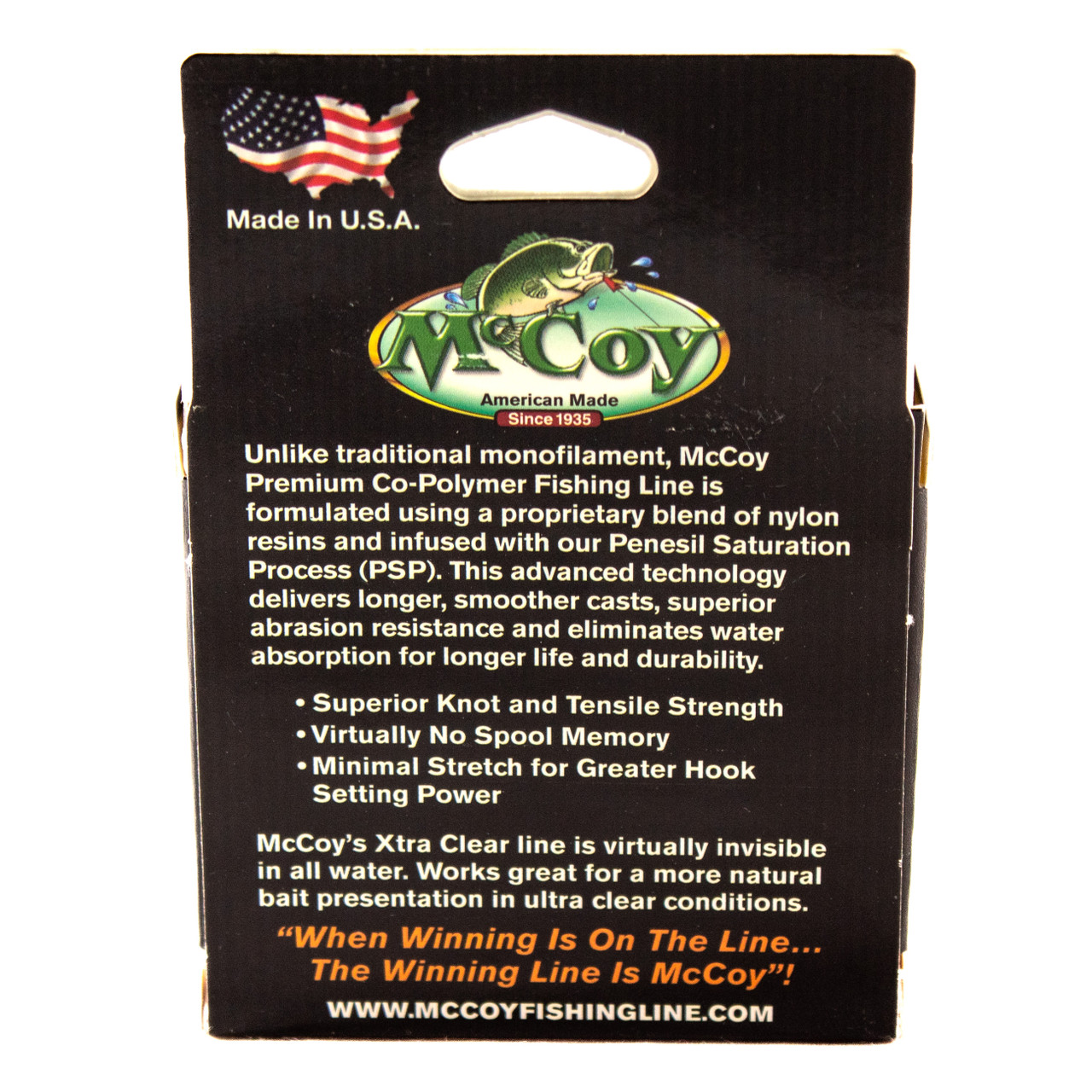 McCoy Xtra Clear McCoy Premium Co-Polymer Fishing