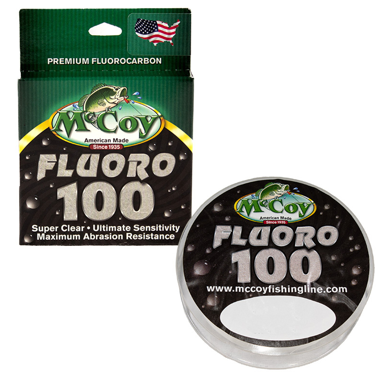 Vicious Fishing FLO Fluoro 100% Fluorocarbon Fishing Line, Clear