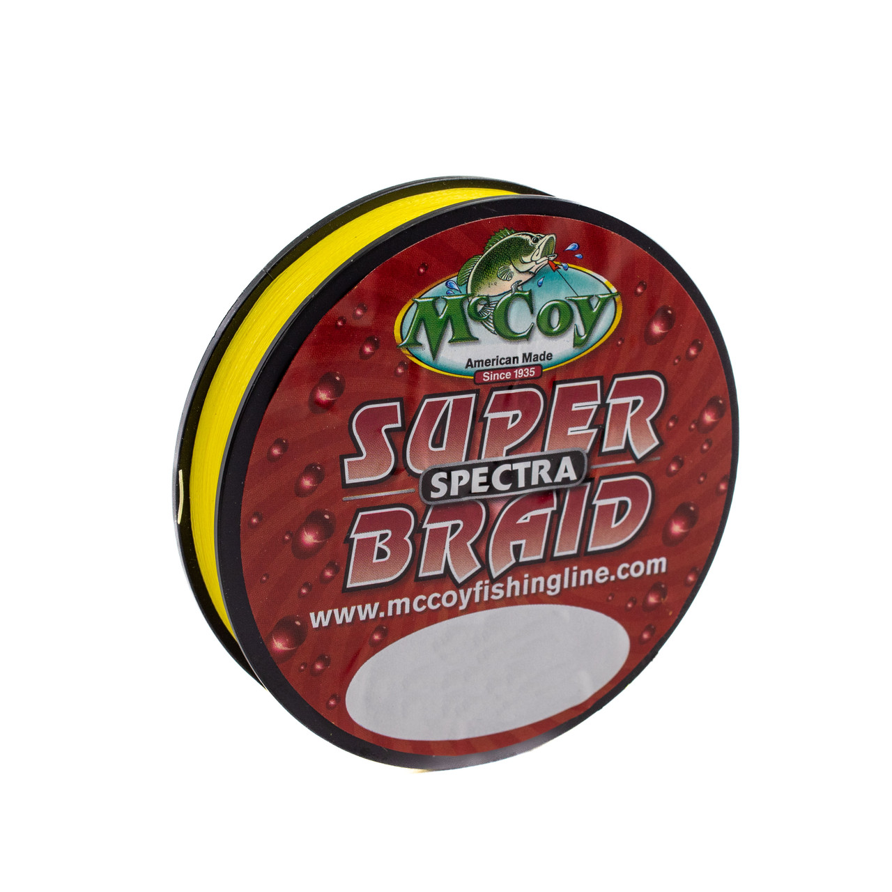 McCoy Super Spectra Braid Hi-Viz Yellow Premium Tight Weave Braided Fishing  Line