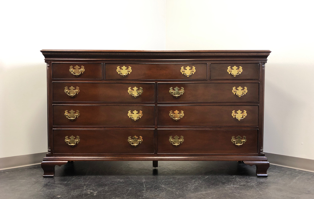 Hickory American Masterpiece Solid Mahogany Chippendale Dresser