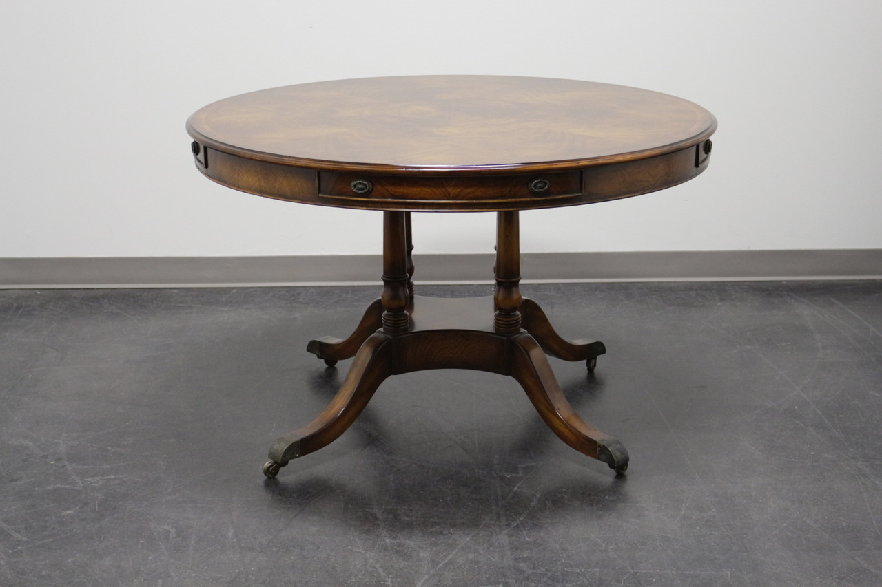 Sold Maitland Smith Regency Style Round Mahogany Dining Table Boyd S Fine Furnishings