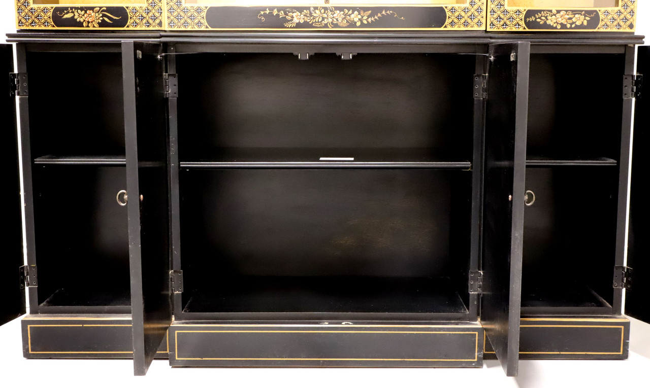 SOLD - DREXEL HERITAGE Chinoiserie Breakfront China Display